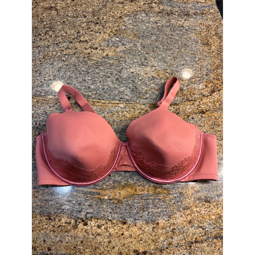 Vanity Fair Beauty Back Full Figure Underwire Bra 76382 Rose 42D Lace Trim